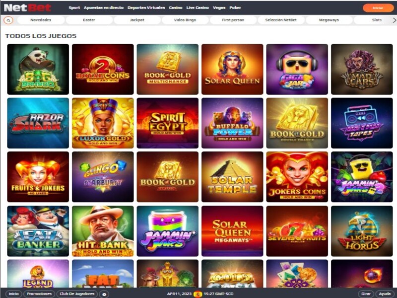 Principales juegos del casino online Netbet