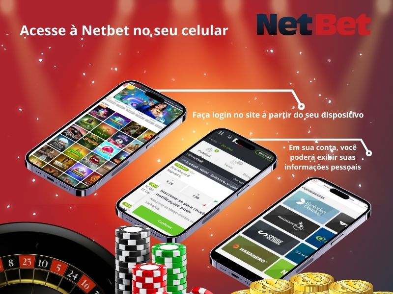 Acesse à Netbet app no seu celular
